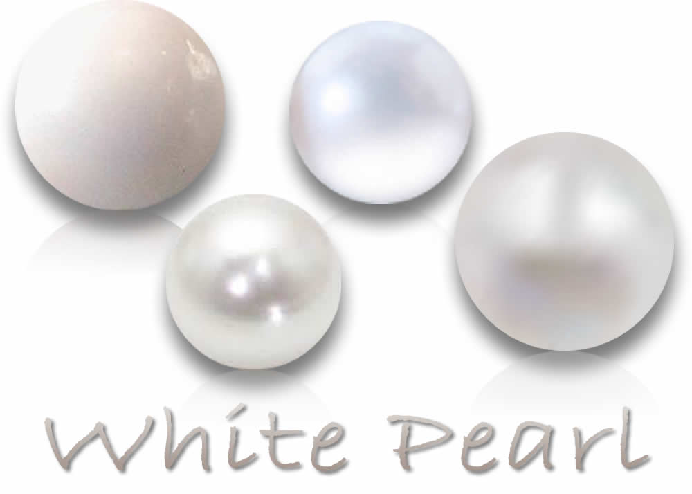 Piedras preciosas de perlas blancas naturales