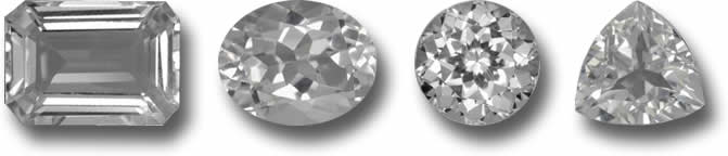 Topacios blancos como piedras natales en GemSelect