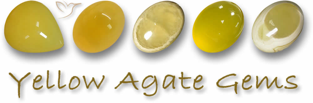 Piedras preciosas de ágata amarilla
