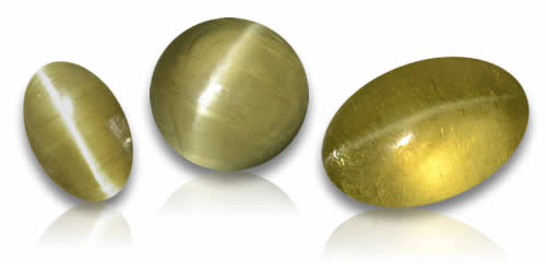 Piedras preciosas apatita ojo de gato