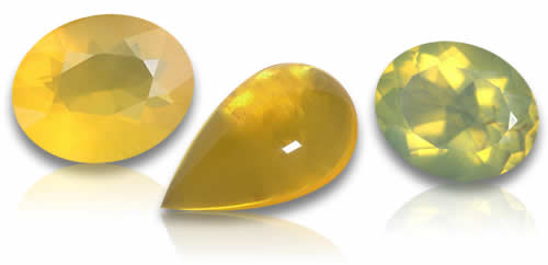 Piedras preciosas de ópalo de fuego