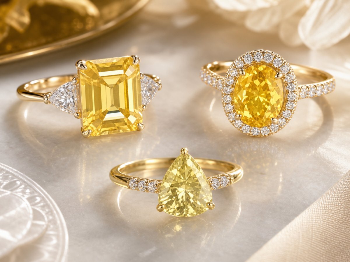 Gemas naturales mostradas en joyería