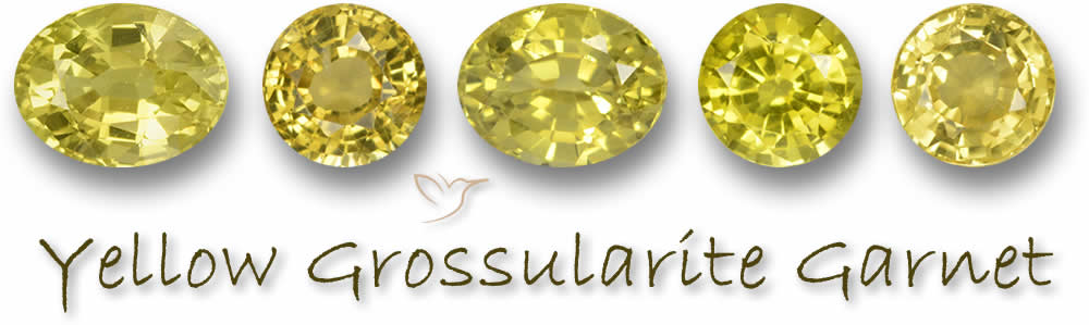 Comprar piedras preciosas de granate grossularita amarilla