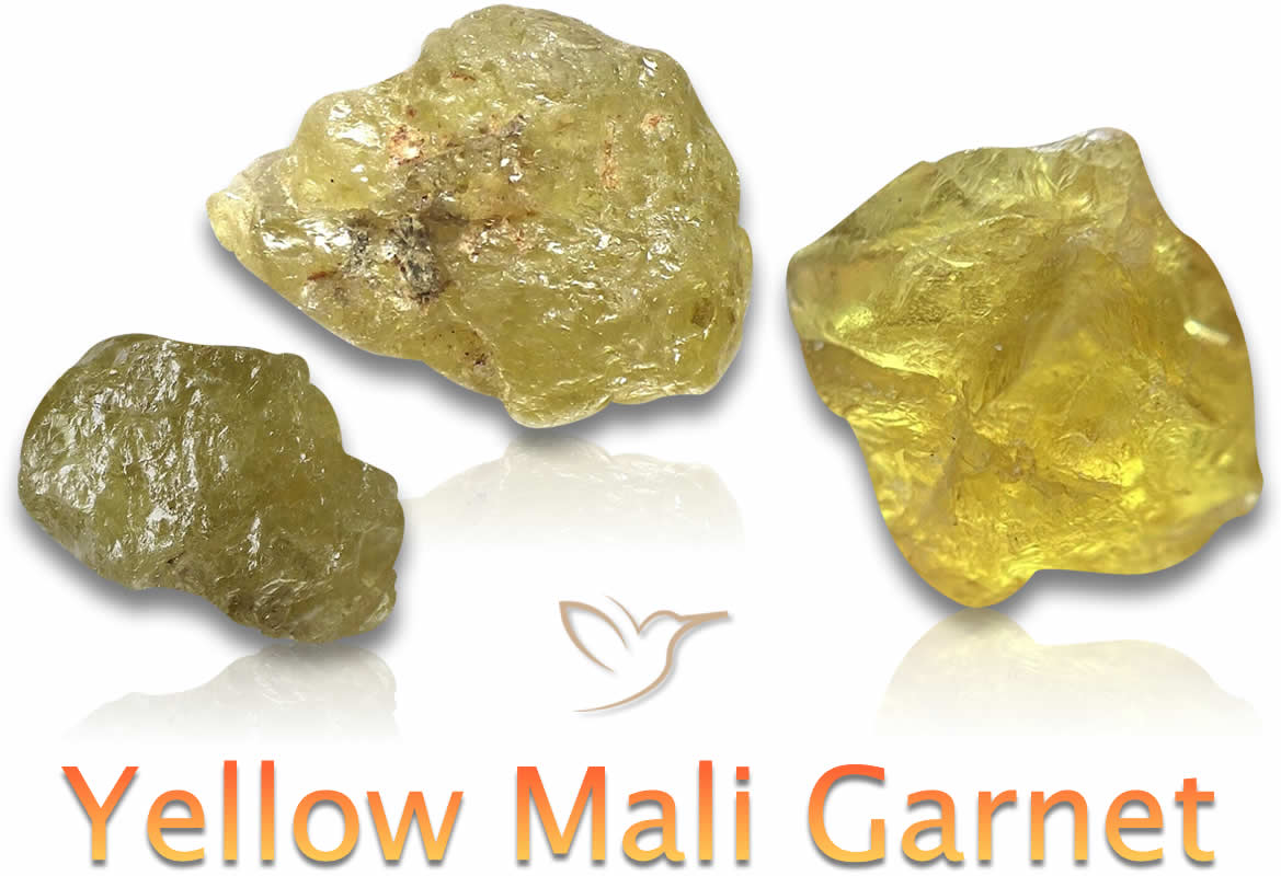 Piedras de granate de Mali en bruto