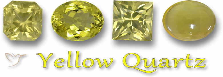 Piedras preciosas de cuarzo amarillo