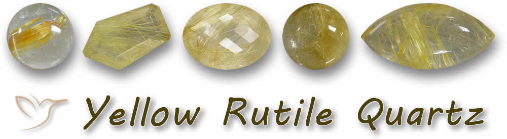 Comprar piedras preciosas de cuarzo rutilo amarillo