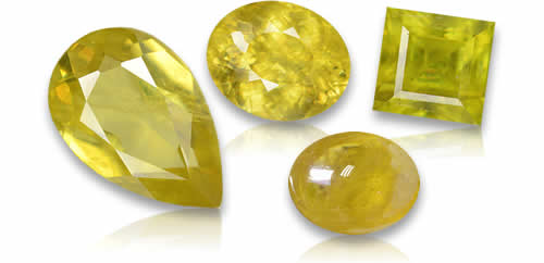 Piedras preciosas de esfena