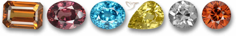 Piedras preciosas de circón