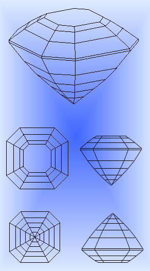 Corte Asscher original Asscher Cut
