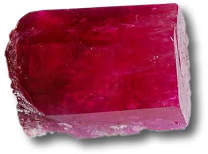 Cristal de berilo rojo (bixbita)