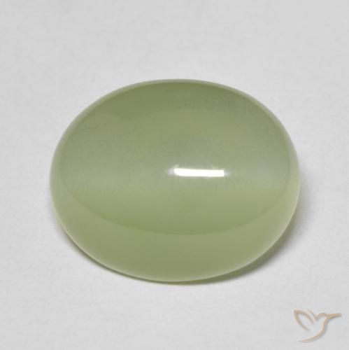 5.67ct Natural Verde militar Ojo de Gato Actinolita, Ovalada, Translúcido