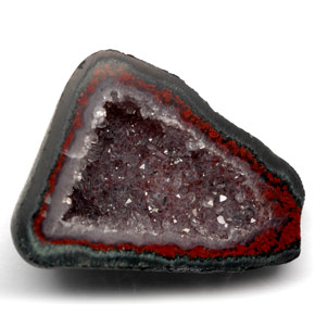 Geoda de ágata Multicolor natural de 16.82 ct, Forma elegante, Opaco