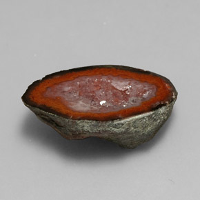 Geoda de ágata multicolor natural de 9,01 ct, forma elegante, opaco