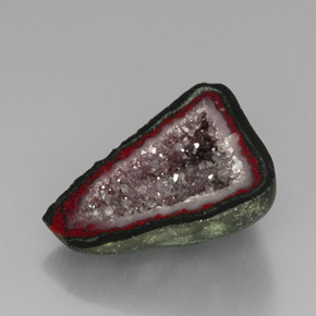 Geoda de ágata Multicolor natural de 16.82 ct, Forma elegante, Opaco