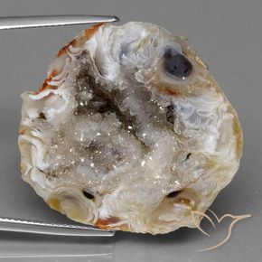 Geoda de ágata Multicolor natural de 44.83 ct, Elegante, Opaco