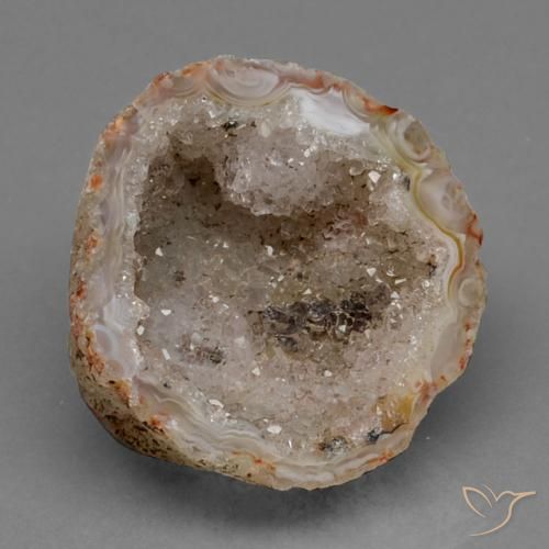 35.43ct Natural Multicolor Geoda de ágata, Elegante, Opaco