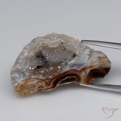 40.37ct Natural Multicolor Geoda de ágata, Elegante, Opaco
