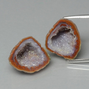 Gemas de Geoda de ágata Multicolor natural de  ct, Forma elegante, Opaco