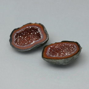 Gemas de Geoda de ágata Multicolor natural de  ct, Forma elegante, Opaco