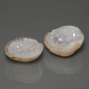 Gemas de geoda de ágata multicolor natural de 21,74 ct, forma elegante, opaco