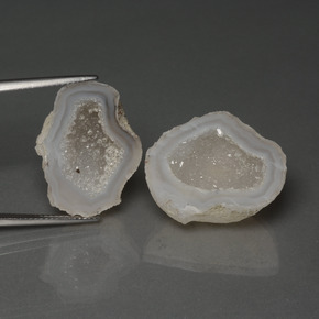 Gemas de geoda de ágata multicolor natural de 36,53 ct, forma elegante, opaco