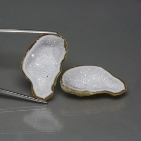 Gemas de Geoda de ágata Multicolor natural de 45.70 ct, Forma elegante, Opaco