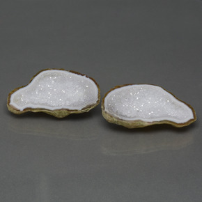 Gemas de Geoda de ágata Multicolor natural de 45.70 ct, Forma elegante, Opaco