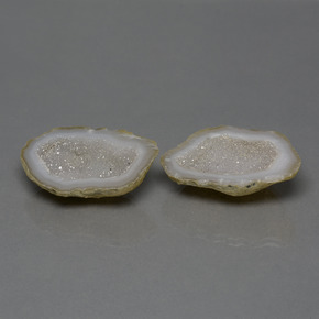 Gemas de geoda de ágata multicolor natural de 43,28 ct, forma elegante, opaco