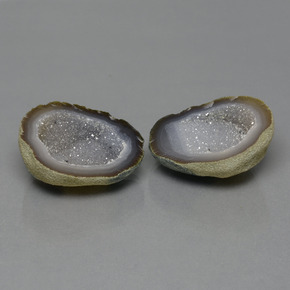 Gemas de Geoda de ágata Multicolor natural de 65.63 ct, Forma elegante, Opaco