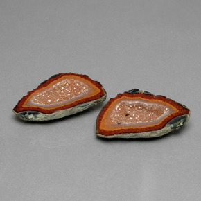 Gemas de Geoda de ágata Multicolor natural de 27.63 ct, Forma elegante, Opaco