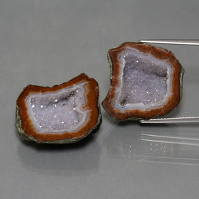 Gemas de geoda de ágata multicolor natural de 43,42 ct, forma elegante, opaco