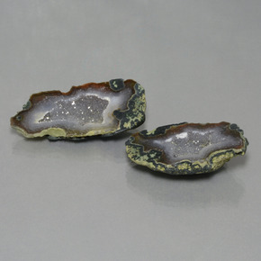 Gemas de Geoda de ágata Multicolor natural de  ct, Forma elegante, Opaco