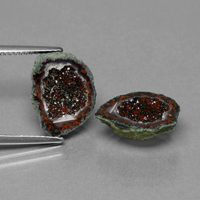 Gemas de Geoda de ágata Multicolor natural de  ct, Forma elegante, Opaco