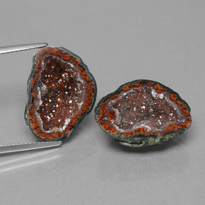 Gemas de Geoda de ágata Multicolor natural de  ct, Forma elegante, Opaco