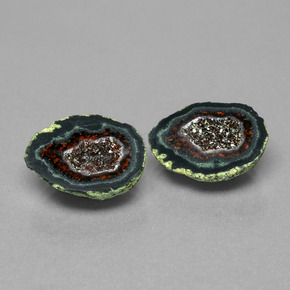 Gemas de Geoda de ágata Multicolor natural de  ct, Forma elegante, Opaco