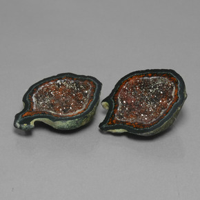 Gemas de Geoda de ágata Multicolor natural de  ct, Forma elegante, Opaco