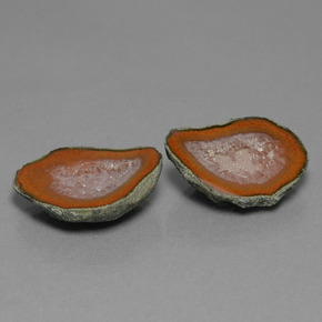 Gemas de Geoda de ágata Multicolor natural de 21.43 ct, Forma elegante, Opaco