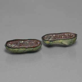 Gemas de Geoda de ágata Multicolor natural de  ct, Forma elegante, Opaco