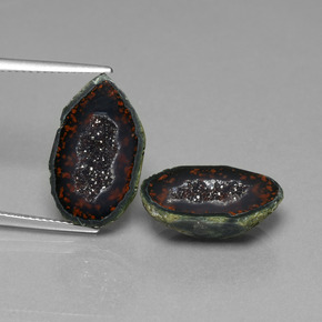 Gemas de Geoda de ágata Multicolor natural de  ct, Forma elegante, Opaco