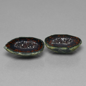 Gemas de Geoda de ágata Multicolor natural de  ct, Forma elegante, Opaco