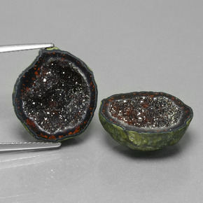 Gemas de Geoda de ágata Multicolor natural de  ct, Forma elegante, Opaco