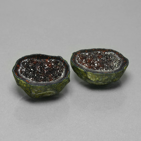 Gemas de Geoda de ágata Multicolor natural de  ct, Forma elegante, Opaco