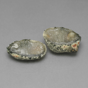 Gemas de Geoda de ágata Multicolor natural de 17.88 ct, Forma elegante, Opaco