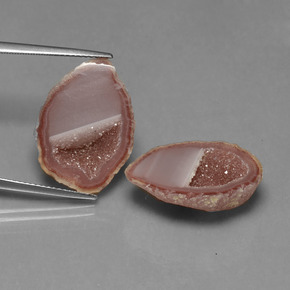 Gemas de Geoda de ágata Multicolor natural de  ct, Forma elegante, Opaco