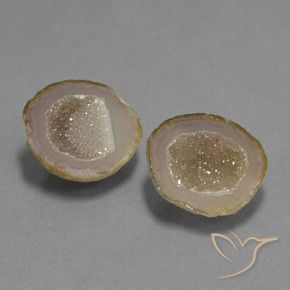 Gemas de Geoda de ágata Multicolor natural de 22.14 ct, Forma elegante, Opaco