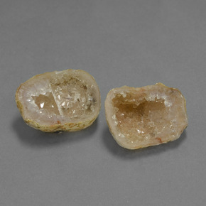 Gemas de geoda de ágata multicolor natural de 19,68 ct, forma elegante, opaco