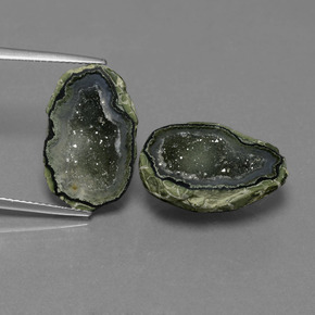 Gemas de Geoda de ágata Multicolor natural de  ct, Forma elegante, Opaco