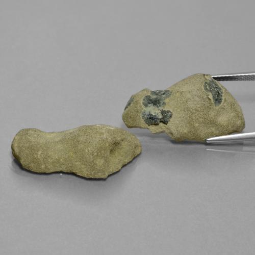 Gemas de geoda de ágata multicolor natural de 28,39 ct, forma elegante, opaco