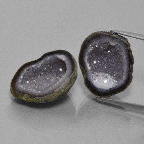 Gemas de Geoda de ágata Multicolor natural de  ct, Forma elegante, Opaco