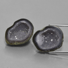 Gemas de Geoda de ágata Multicolor natural de  ct, Forma elegante, Opaco